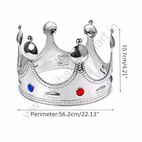King Crown / Roman Crown Topper Silver 4"