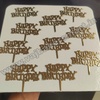 3" HBD Plastic Gold Tag (Pack of 10)