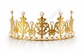 Royal Gold Pearl Half Crown Tiara