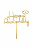 HA3 Acrylic Happy Anniversary Topper