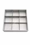 Brownie Tray 8" x 1.5" with Cutter (9Pcs - 2.6" Size)