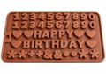SM6 Number & Happy Birthday Silicon Chocolate Mould