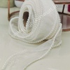 PR1 Pearl Organza Ribbon 1M - White / Off-White