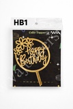 HB1 Acrylic Happy Birthday Topper