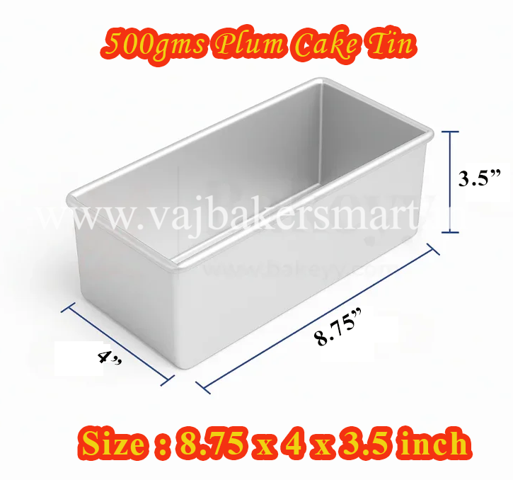 500gms Plum Cake Rectangle Tin