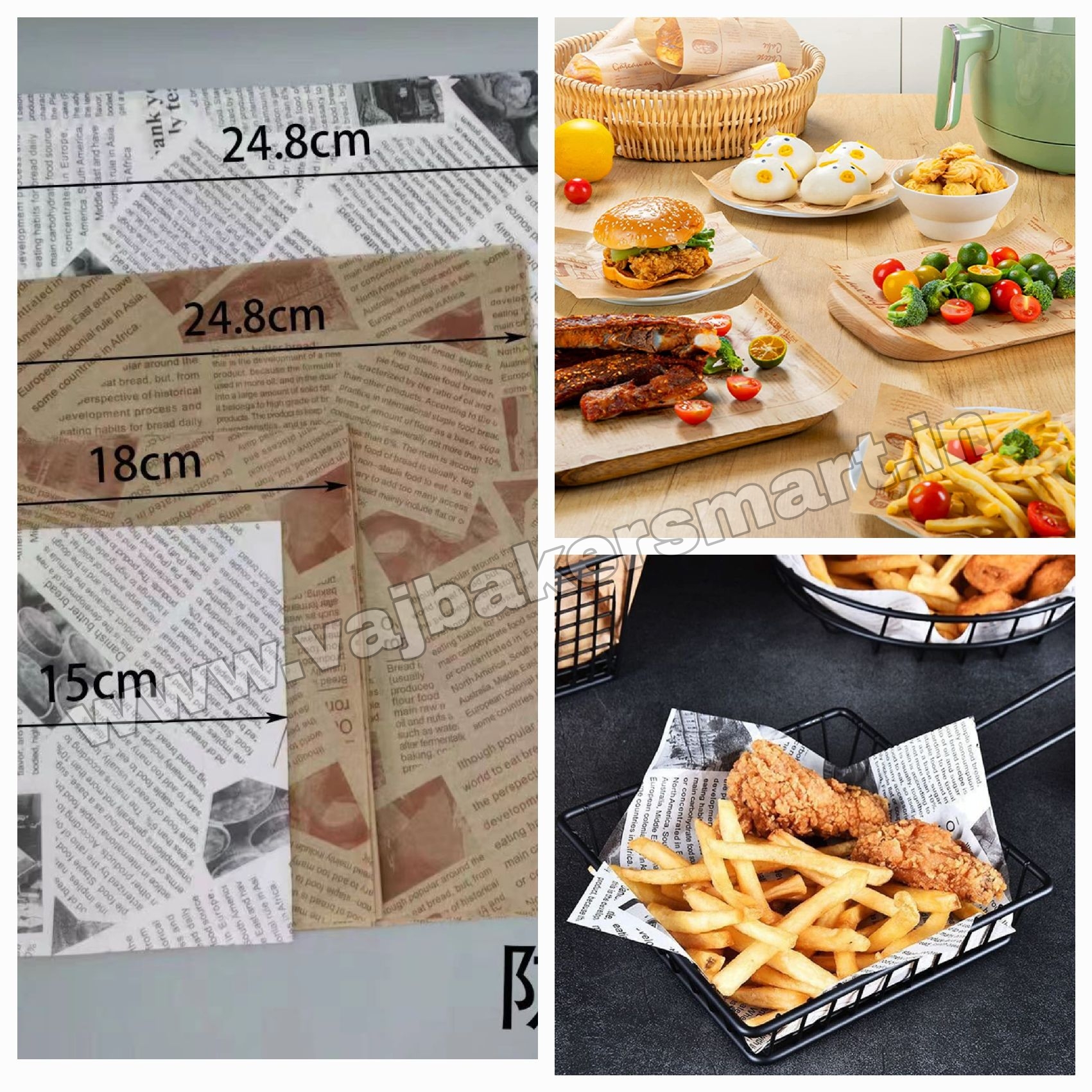 BCL5 Bento Cake Food Paper Liners 18cm (100 Pcs)