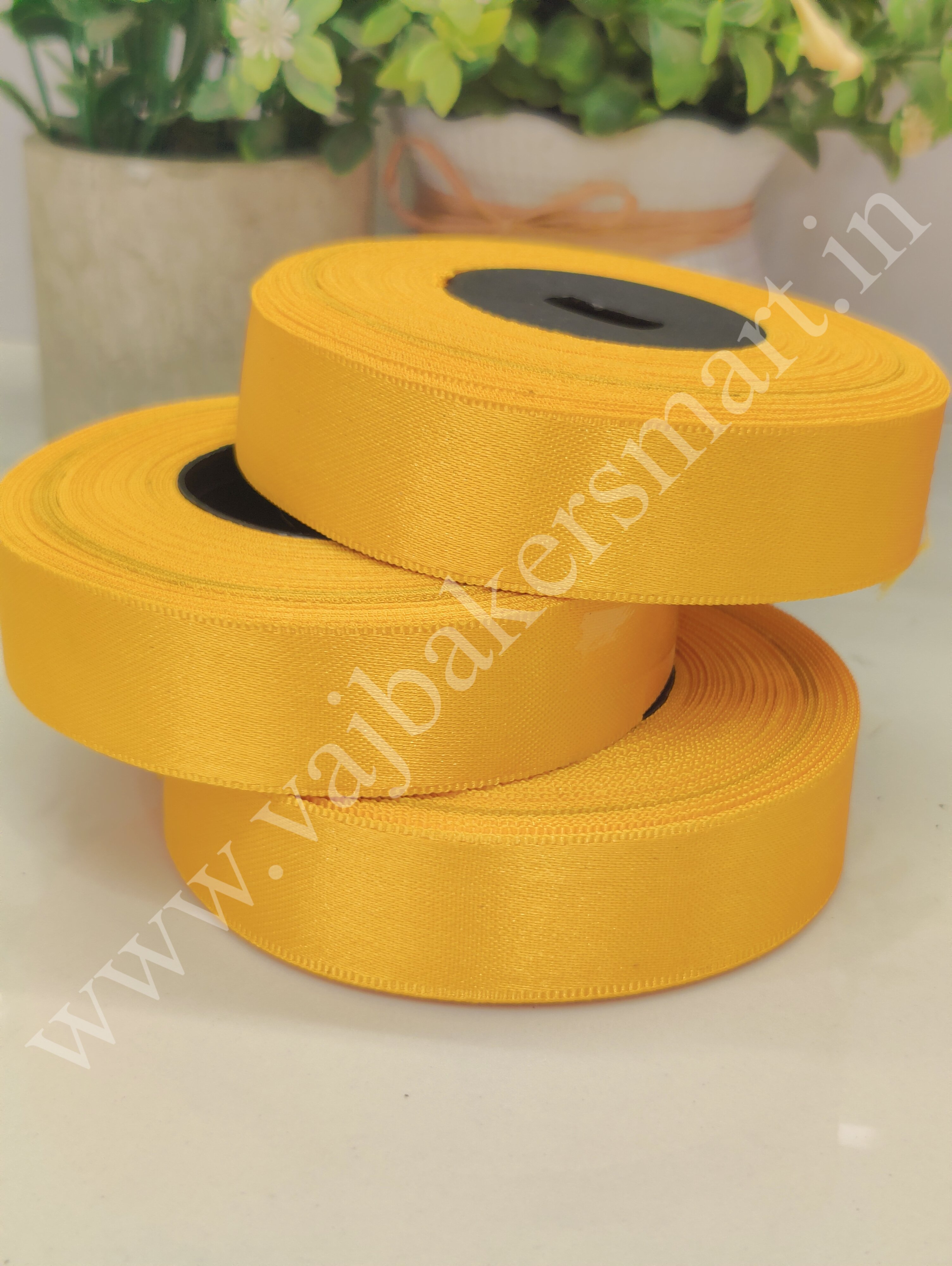 LL26 Plain Lace 1" - Mustard Yellow