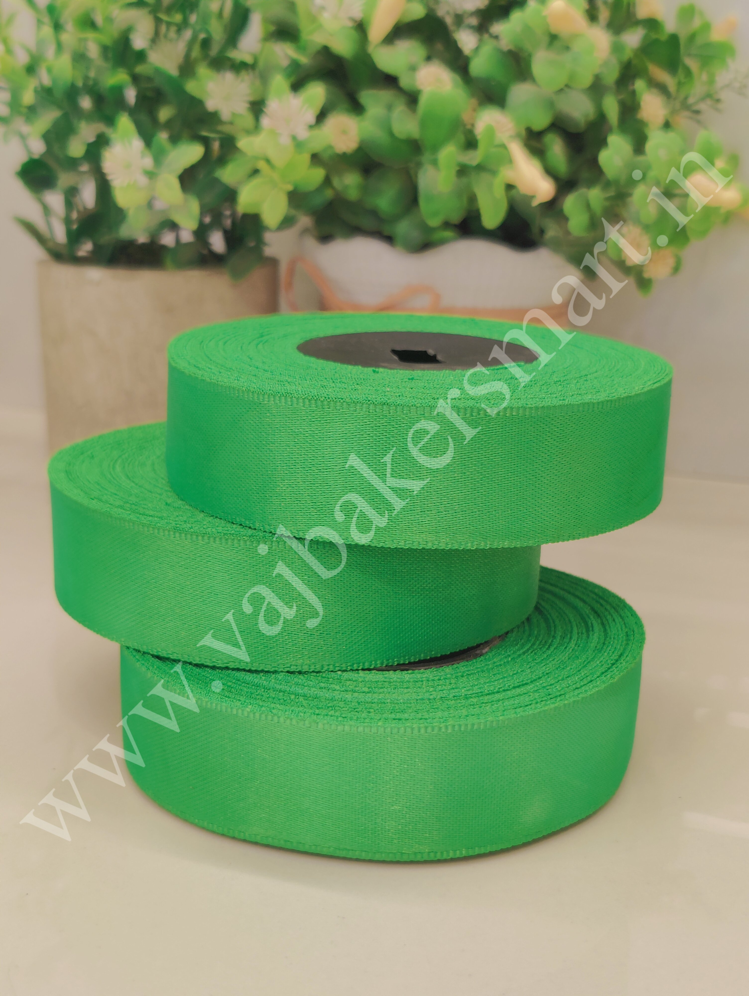 LL9 Plain Lace 1" - Bright Green