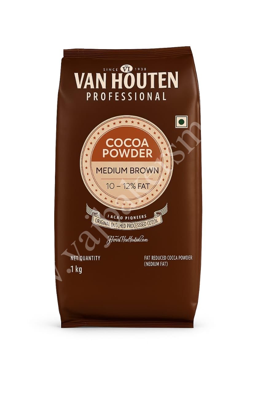 Medium Brown Cocoa Powder 500gms - VanHouten Professional