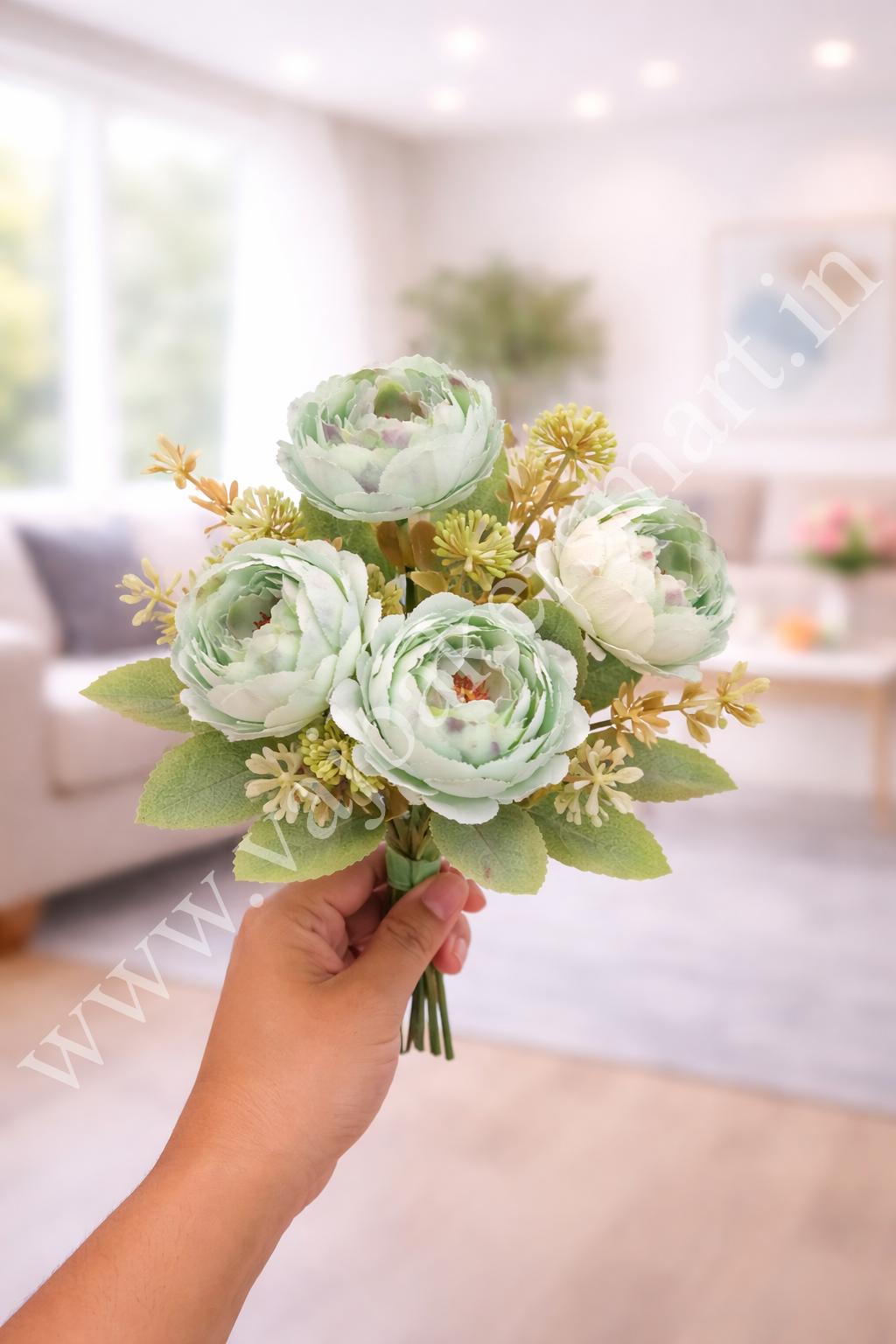 PB2 Mint Green Peony Bunch 5F