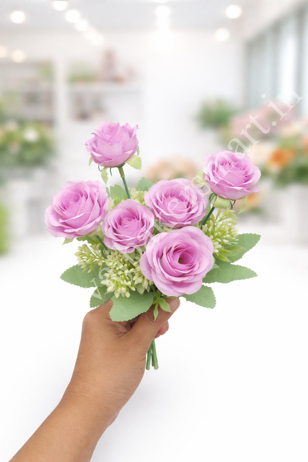 RB2 Lavender Rose Bunch 5R