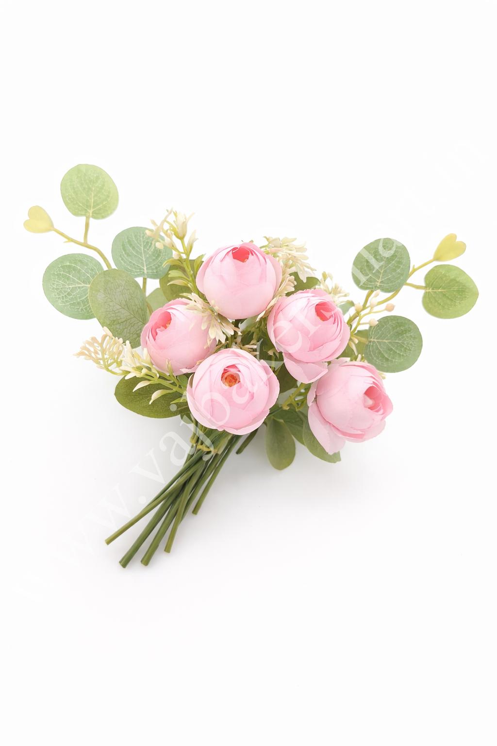 PB14 Baby Pink Peony Bunch 5F