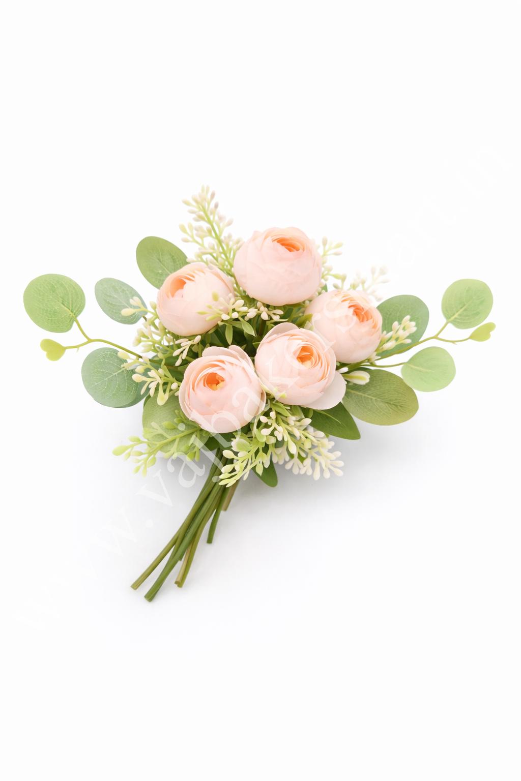 PB17 Pastel Pink Peony Bunch 5F