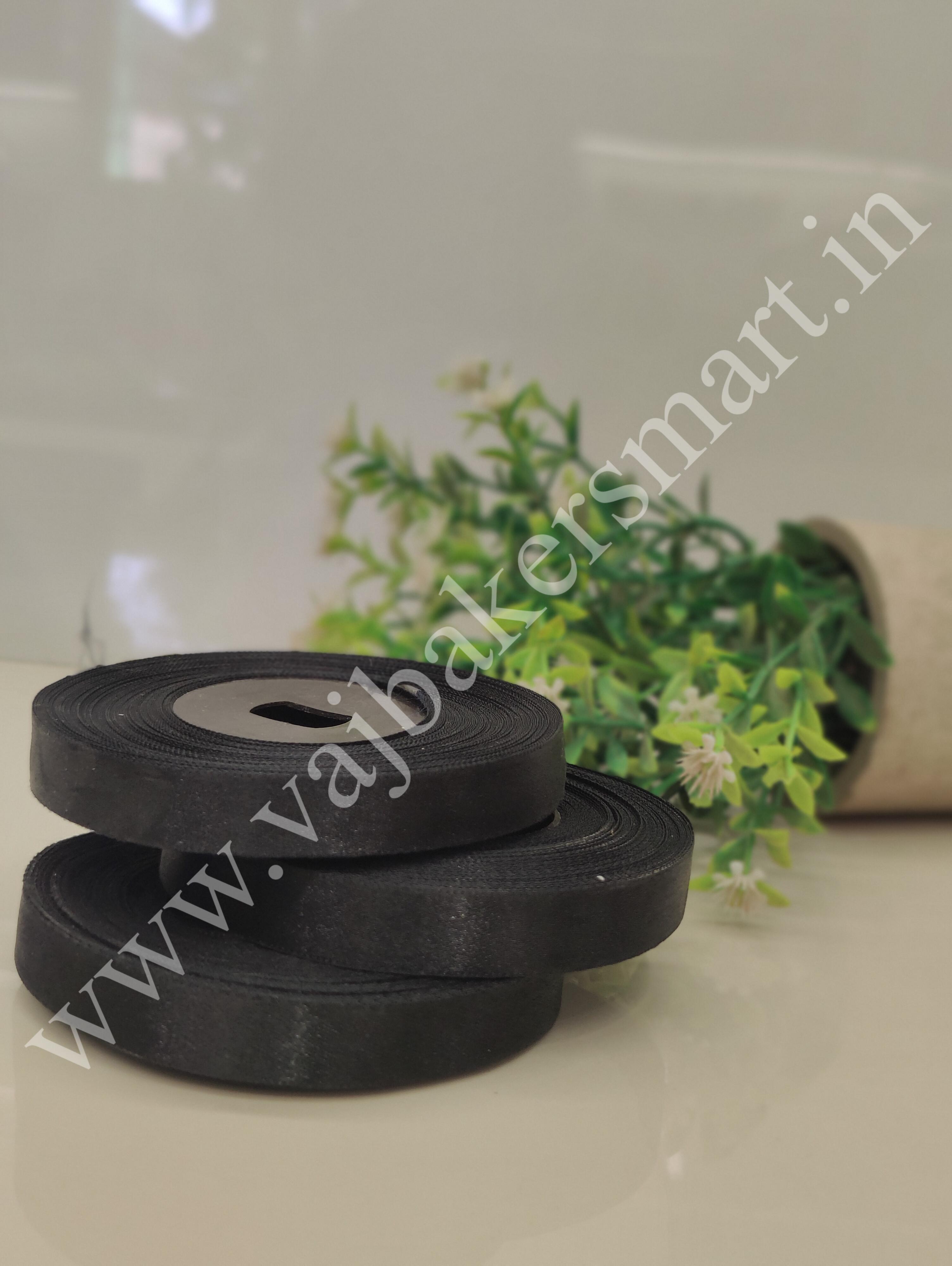 SL30 Plain Lace 1/2" - Black