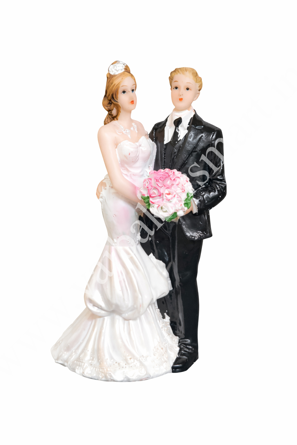 Wedding Couple Ceramic Figure Cake Topper Decorations