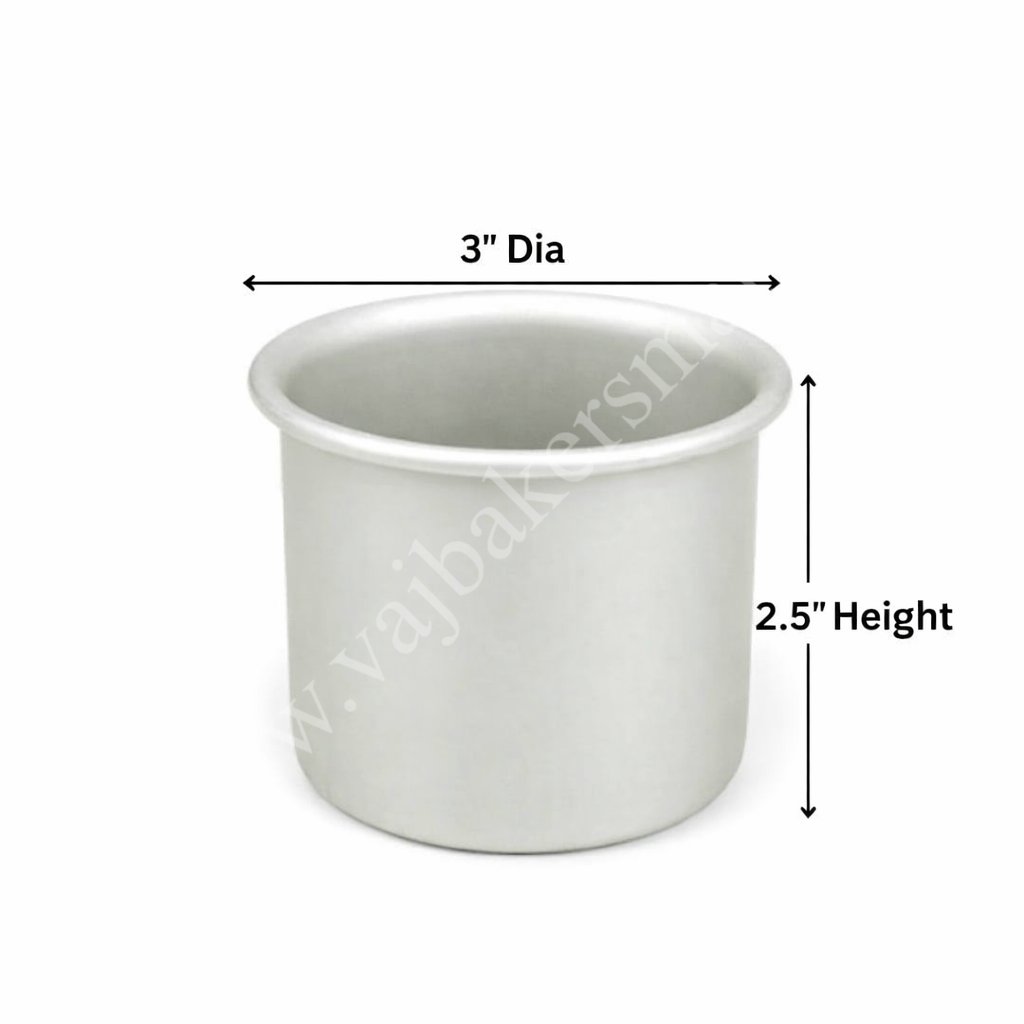 Round Cake Tin 3" x 2.5"