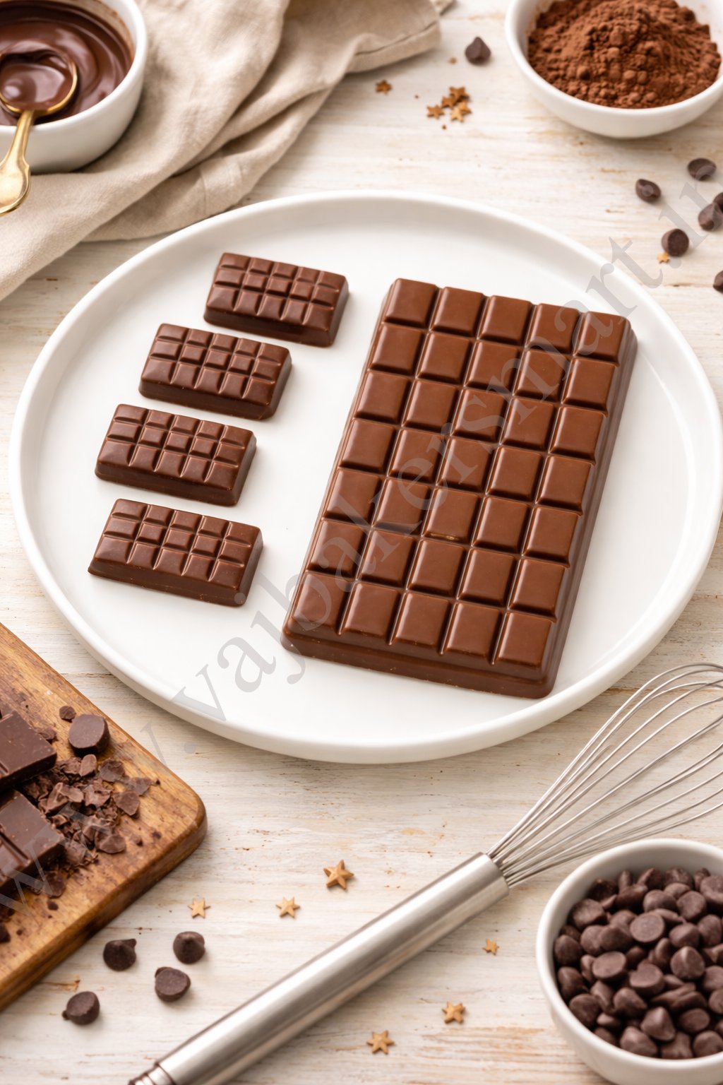 6 Cavity Silicone Chocolate & Mini Chocolate Bar Mould