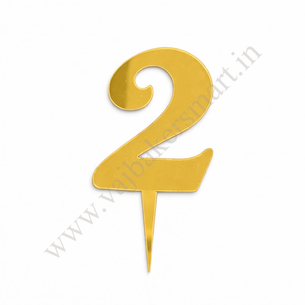 Acrylic Numerical Topper Big No.2