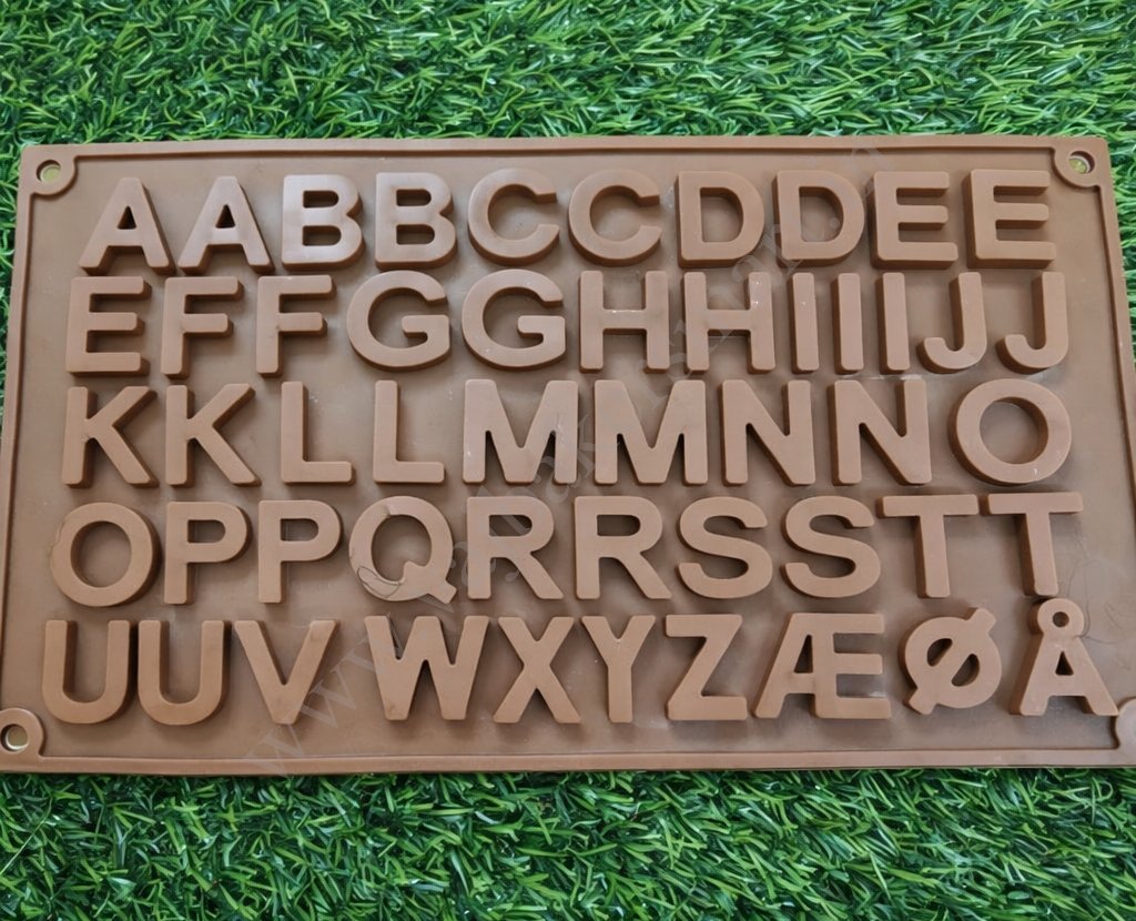 SM8 Double A to Z Alphabets Shape Silicone Chocolate Mould