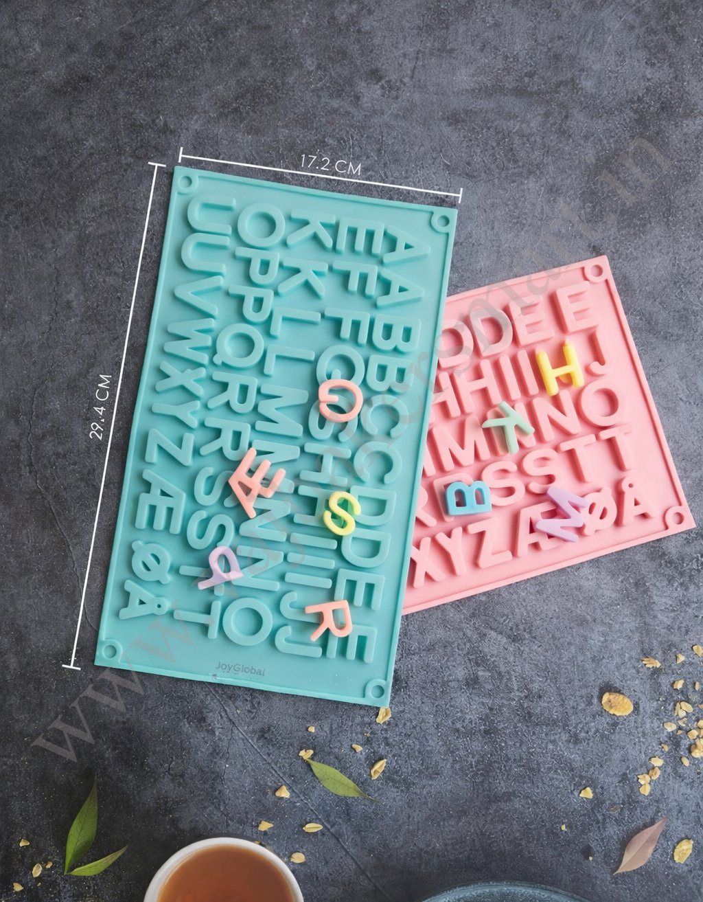 SM8 Double A to Z Alphabets Shape Silicone Chocolate Mould