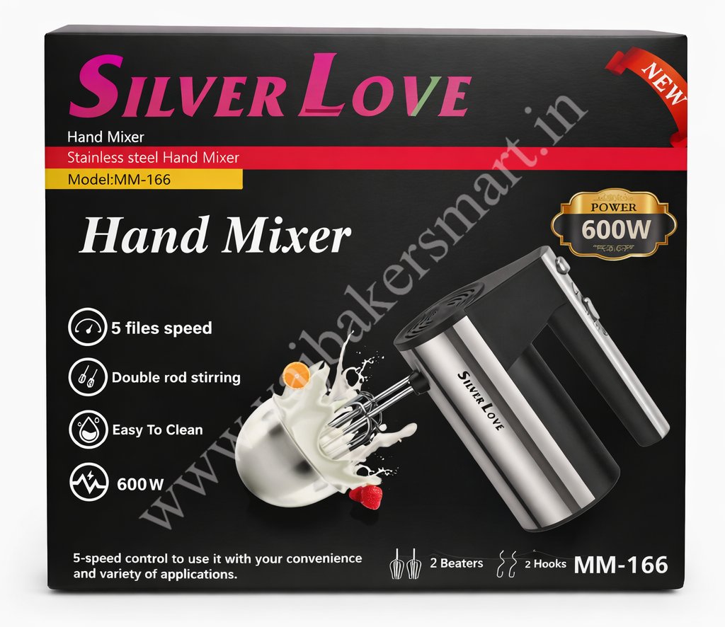 Silver Love Hand Beater 600W
