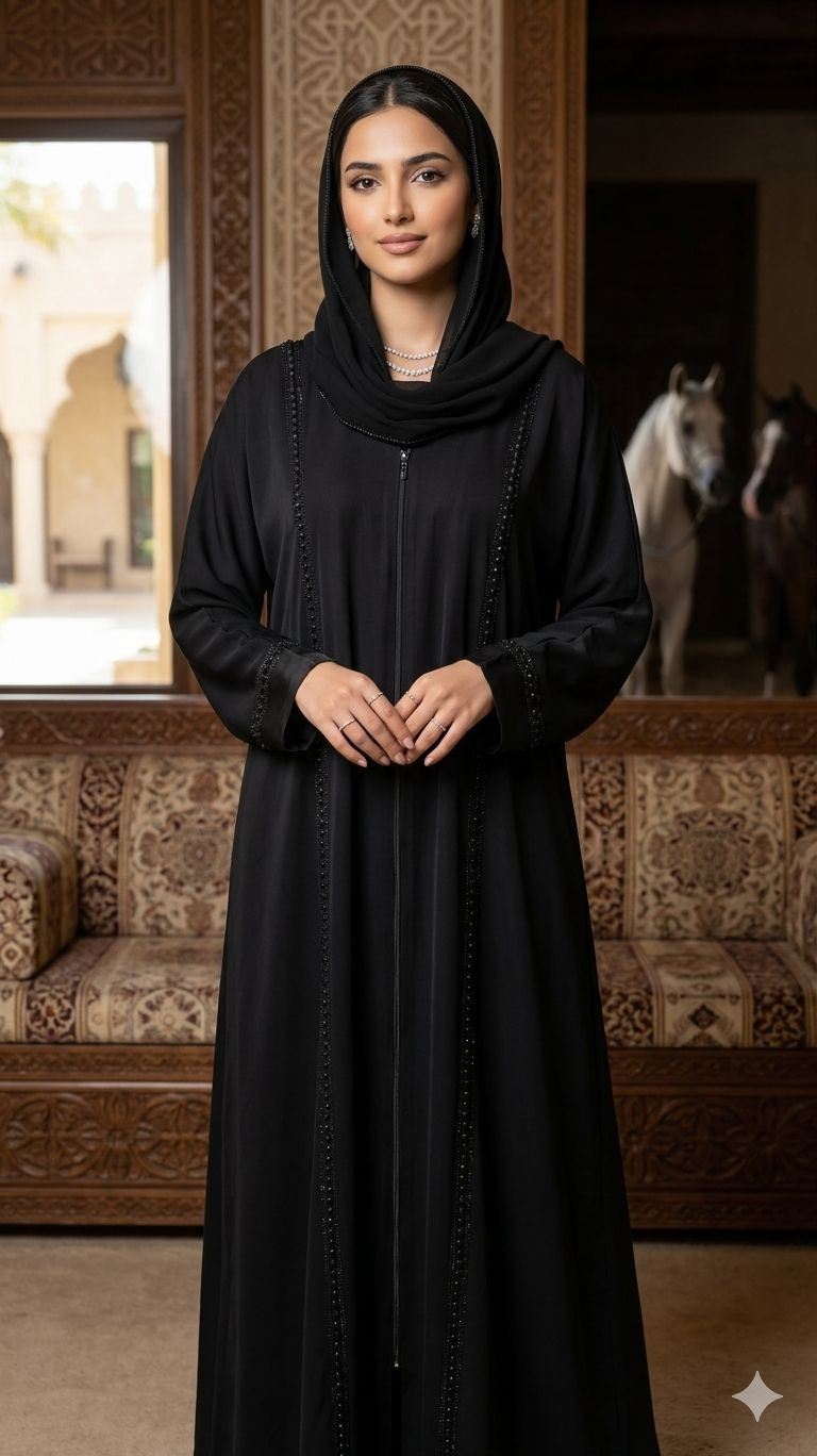 عباية سوداء سمو