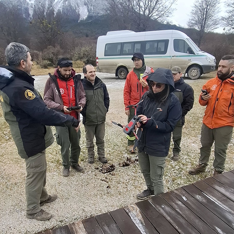 Personal del Parque Nacional se capacitó sobre el uso de drones