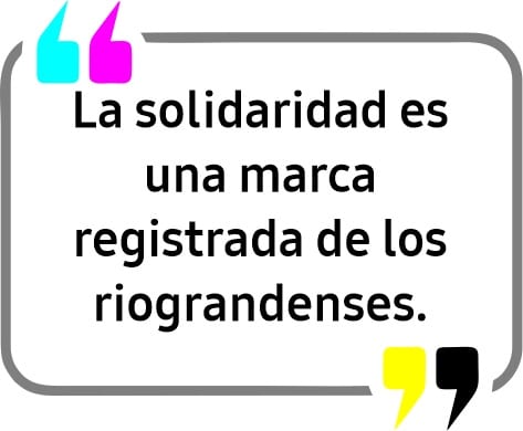 Los inviernos cambian, pero la solidaridad de los riograndenses se mantiene intacta