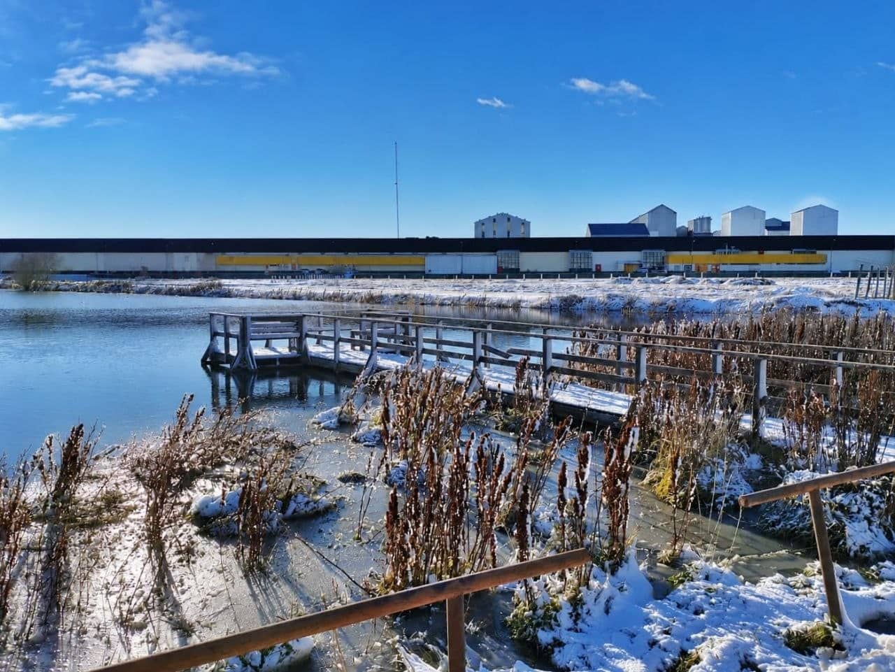 La Laguna de los Patos está habilitada para actividades sobre hielo