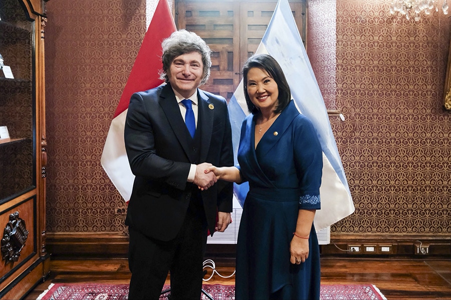 Javier Milei se reunió en Lima con Keiko Fujimori