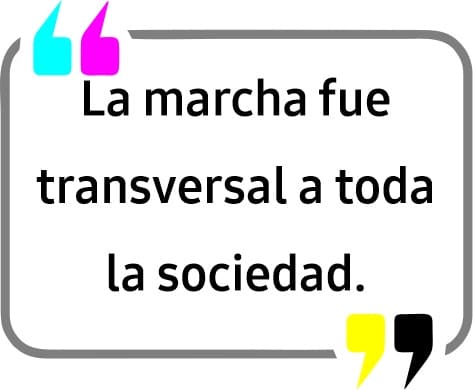 Masiva protesta contra la Ley de Propiedad Privada