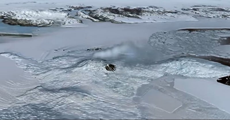 El monte Erebus, el volcán que esparce cristales de oro en la Antártida