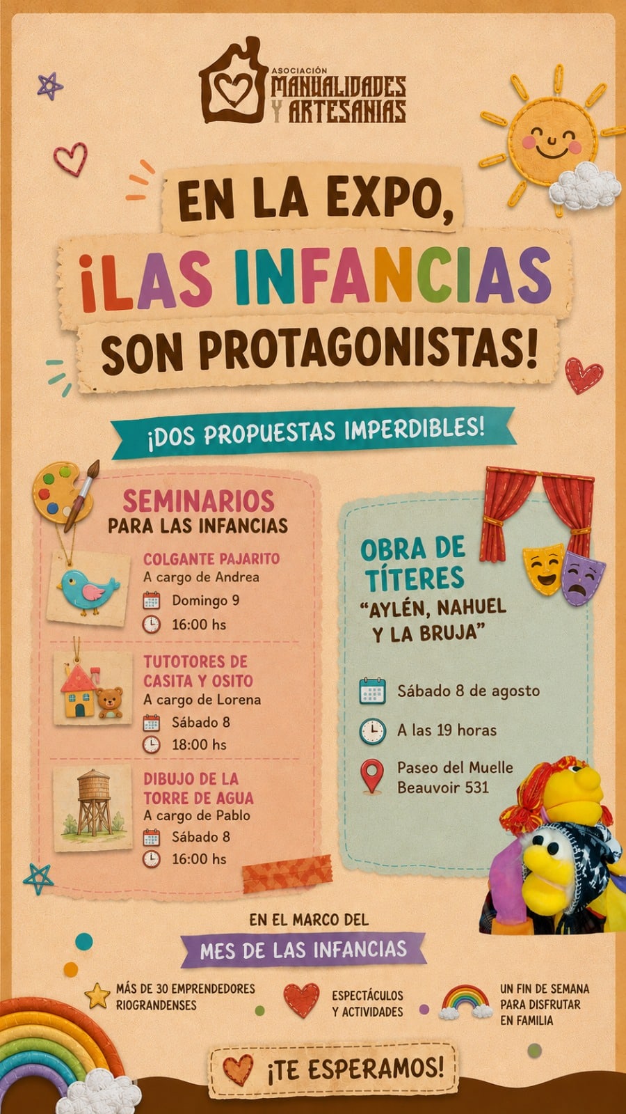 Expo de manualidades y artesanías en el Paseo del Muelle
