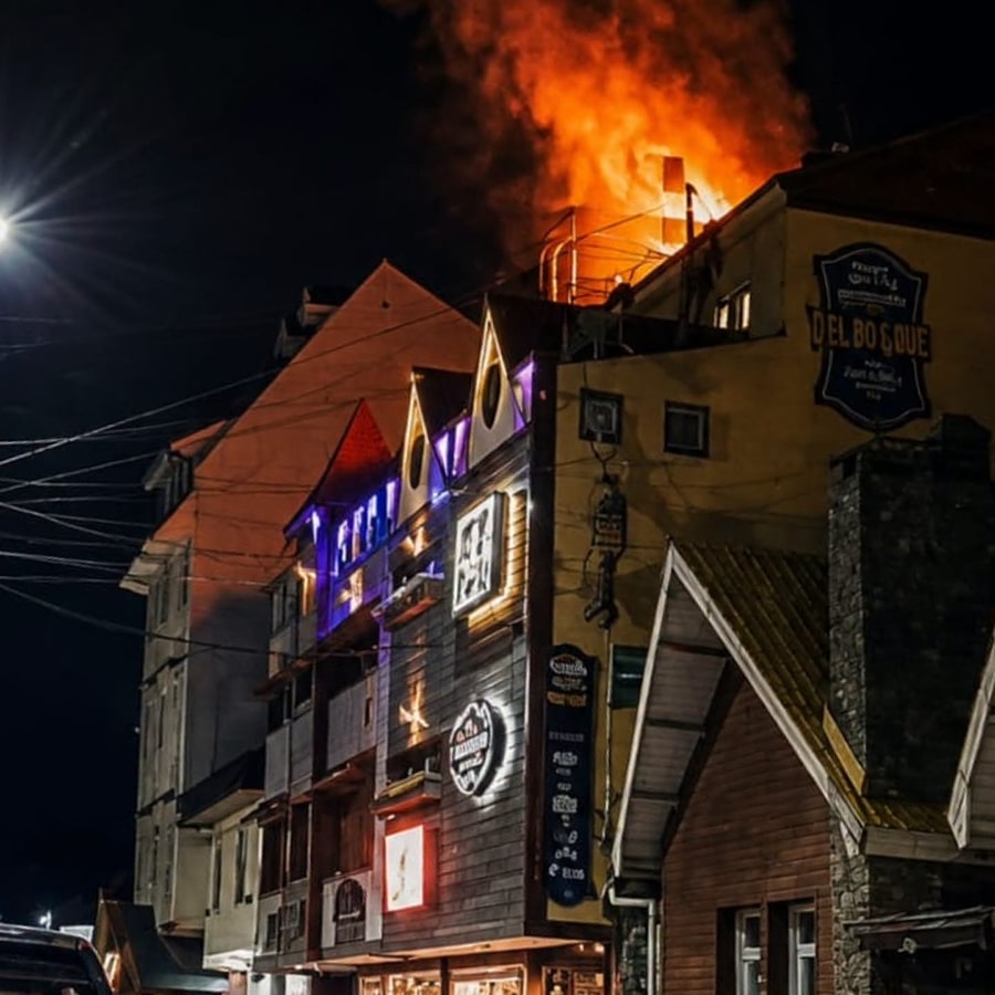 Principio de incendio en local gastronómico