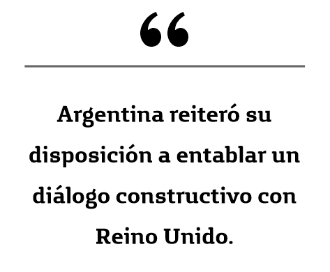 Argentina presentó una “protesta formal” por Malvinas