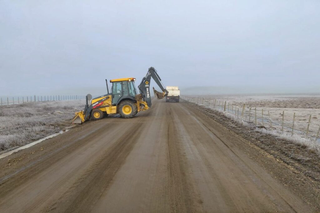 Trabajos en la Ruta 7