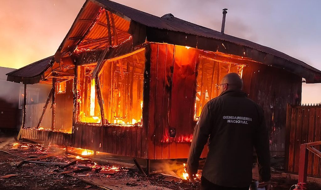 Incendio en el Paso Fronterizo Río Bellavista