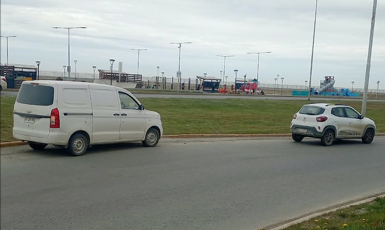 Choque en la rotonda de «Héroes de Malvinas»