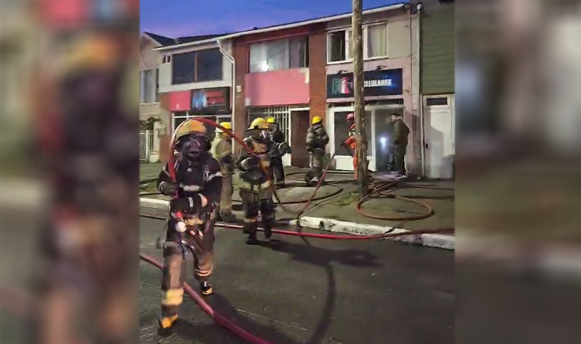 Principio de incendio en comercio céntrico