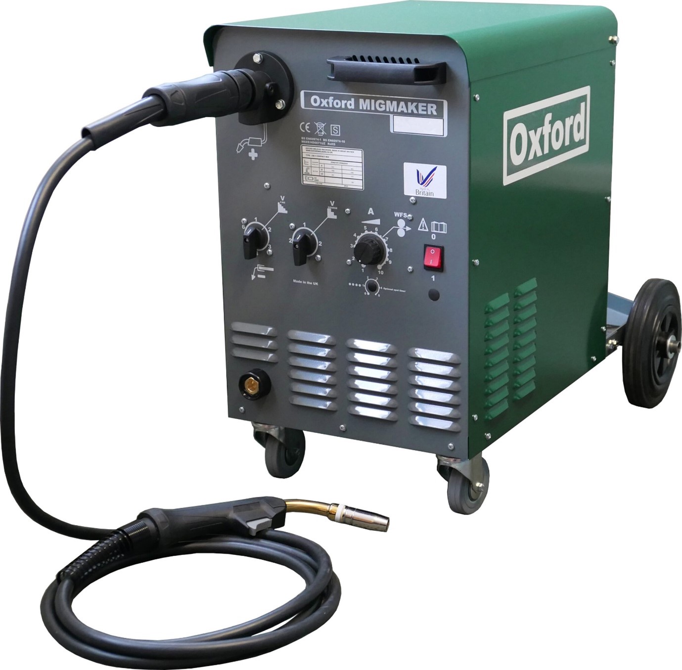 Oxford MigMaker 182 Compact 230v c/w 3m Earth Lead, Mains & Gas Hose cover image