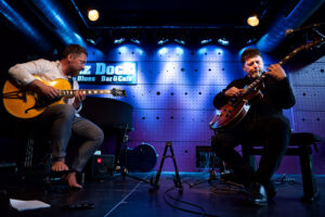 Libor Šmoldas and Nigel Price at the Old Lady, Prague